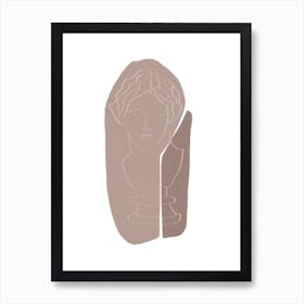 Beige Statue Art Print