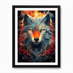 Wolf Art 4 Art Print