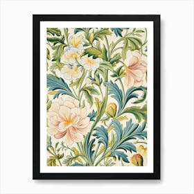 William Morris Floral Wallpaper Art Print