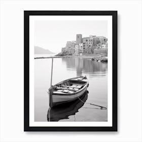 Cefalù, Italy, Black And White Photography 3 Art Print