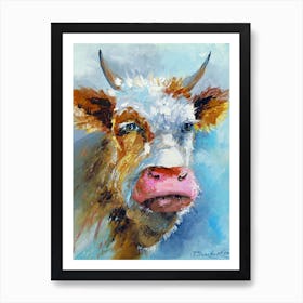 Young bull Art Print