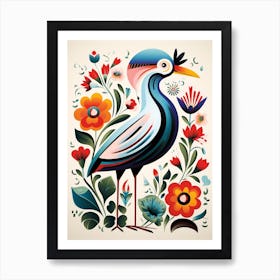 Scandinavian Bird Illustration Albatross 4 Art Print