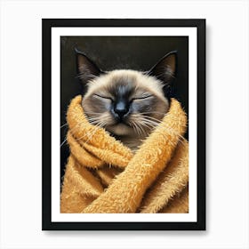 Bathroom Cat 13 Art Print