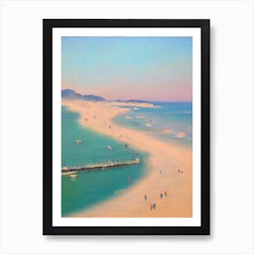 Haeundae Beach Busan South Korea Monet Style Art Print