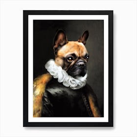 Sir Max The Bulldog Pet Portraits Art Print