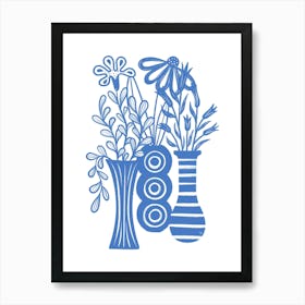 Blue Tabletop Art Print