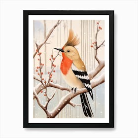Bird Illustration Hoopoe 2 Art Print