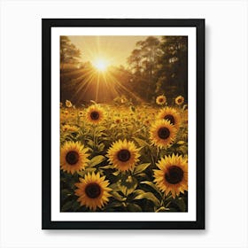 Sunflowers 1 Art Print