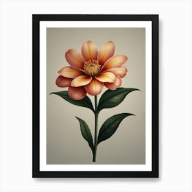 Dalmatian Flower Art Print