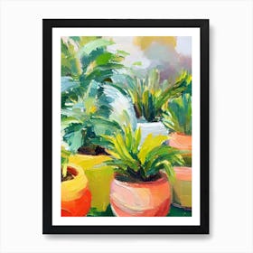 Bird’S Nest Fern 3 Impressionist Painting Art Print