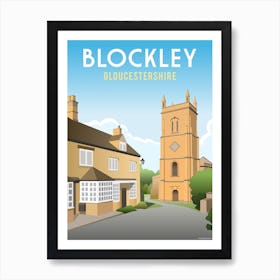 Blockley Church Cotswolds Art Print