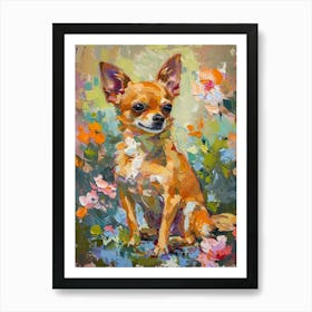 Chihuahua Acrylic Painting 2 Art Print