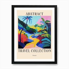 Abstract Travel Collection Poster Panama 1 Art Print