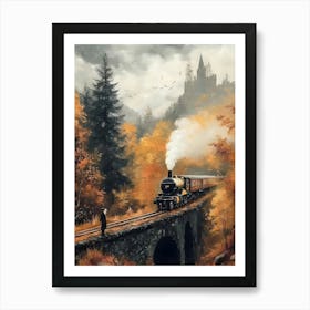 Harry Potter Train Art Print