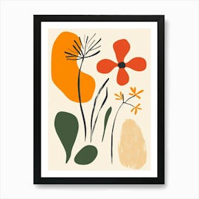 Flowers And Leaves 30 Art Print