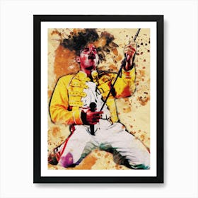 Smudge Of Freddie Mercury Art Print
