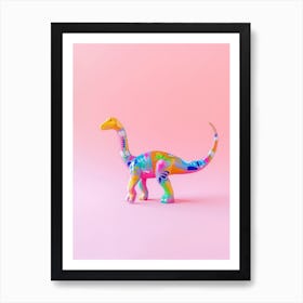 Funky Pattern Toy Dinosaur Art Print