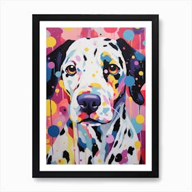 Paint Splash Dalmation 1 Art Print