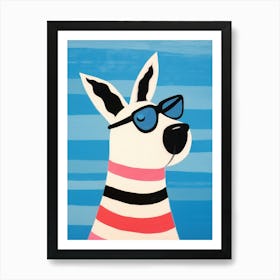 Little Dog 1 Wearing Sunglasses Art Print