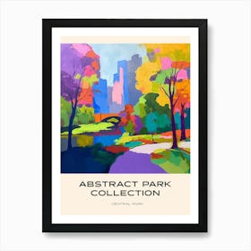 Abstract Park Collection Poster Central Park New York City 3 Art Print