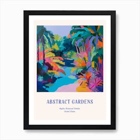 Colourful Gardens Naples Botanical Garden Usa 1 Blue Poster Art Print