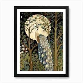 William Morris Peacock In The Forest 2 Art Print