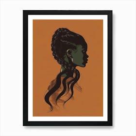 Portrait Of African American Woman 15 Art Print