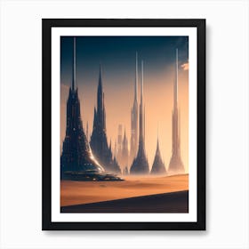 Futuristic City 2 Art Print