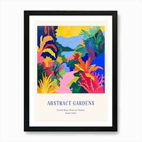 Colourful Gardens Coastal Maine Botanical Gardens Usa 3 Blue Poster Art Print