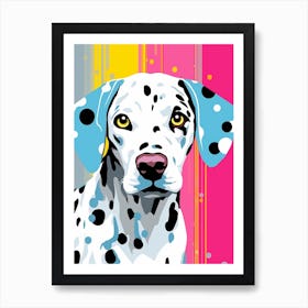 Bright Pop Art Dalmation 3 Art Print