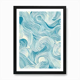 Abstract Wave Pattern 4 Art Print