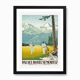 Palace Hotel At St Moritz Art Print
