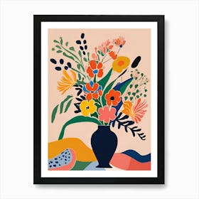 Matisse Flowers In A Vase 3 Art Print