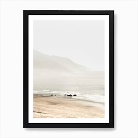 Foggy Beach Art Print