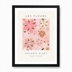 Les Fleurs | 05 - Blush Pink Flowers Art Print