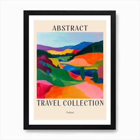 Abstract Travel Collection Poster Finland 3 Art Print