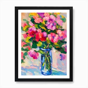 Snapdragons  Matisse Style Flower Art Print