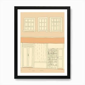 Tarragona The Book Nook Pastel Colours 3 Art Print