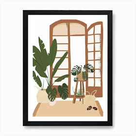 Room With Plants 2 Art Print