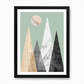 Collage landscape 5 Art Print