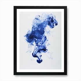 Blue Smoke 1 Art Print