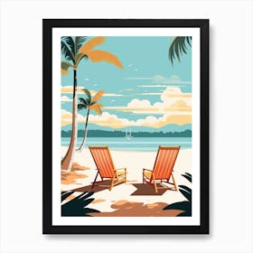 Mauritius 2 Travel Illustration Art Print