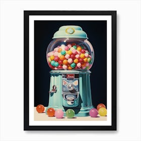 Gumball Machine Vintage Photography Style 1 Art Print