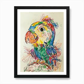 Colorful Parrot 6 Art Print