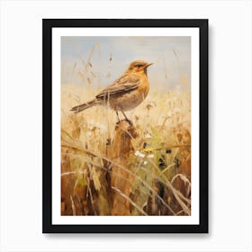 Bird Painting Blackbird 4 Art Print