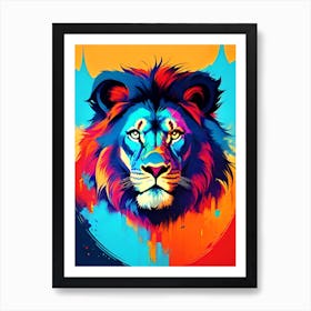 Lion Painting 6 Art Print