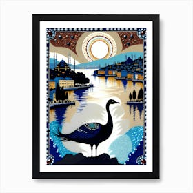 Turkish Swan Art Print