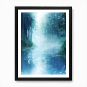 River In The Forest Art Print