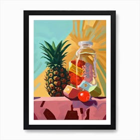 Pineapples Oil Painting 1 Art Print