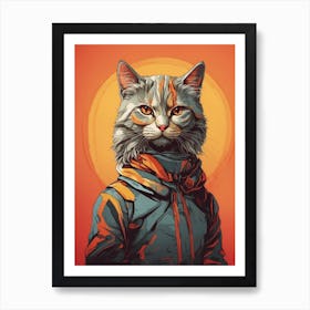 Cat Vector Art Print